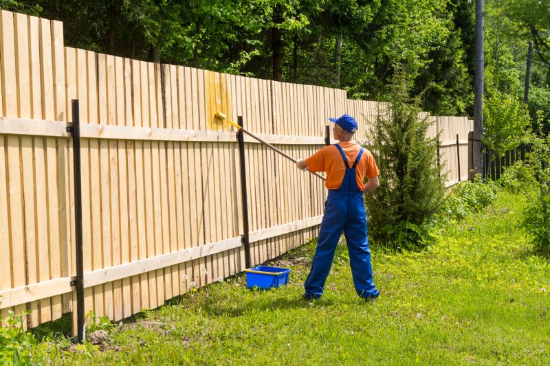 Commercial Fence Painting